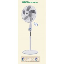 VENTILATORE A PIANTANA SILENZIOSISSIMO MOD. "QUIET 40 WHITE" CFG  ART. EV094